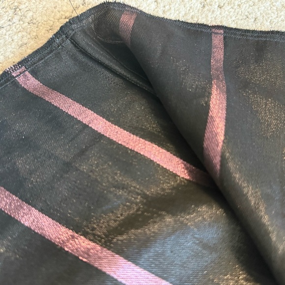 RtA NWOT XS never worn silk blend Shimmering Black Blouse with Pink - Picture 13 of 16